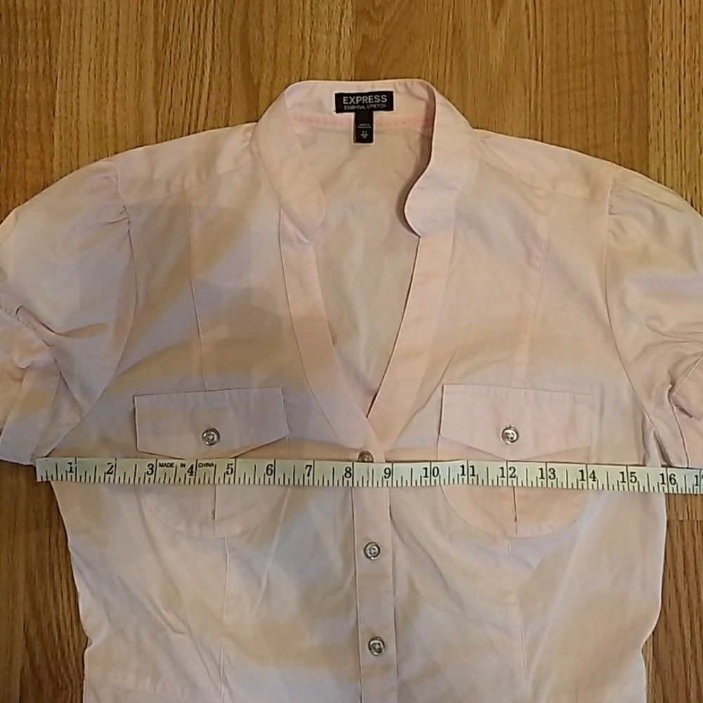 Express Essential Stretch Button Down - image 3
